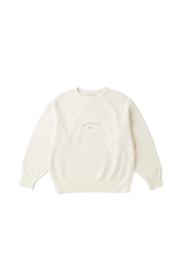 CREW-NECK ATHLETIC TOPS（RAW WHITE）