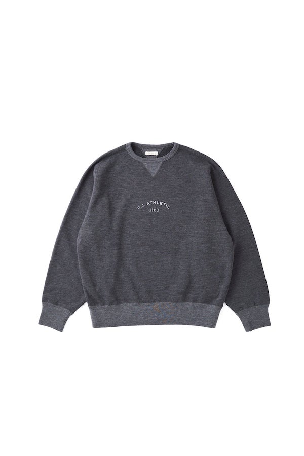 CREW-NECK ATHLETIC TOPS（MAGNETIC GRAY）