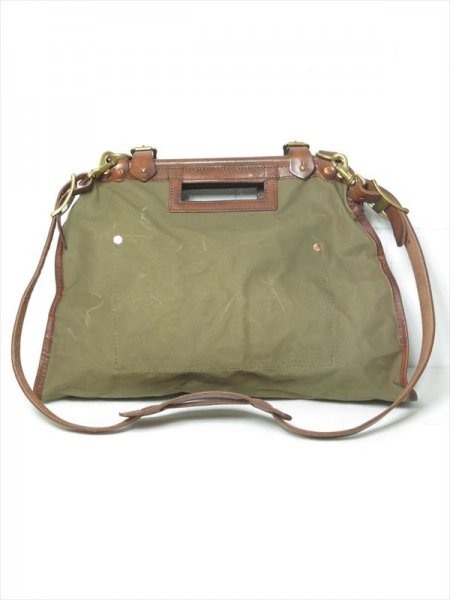 VS-250P CANVAS×LEATHER CITY MAIL BAG (OLIVE DRAB/CAMEL LEATHER)