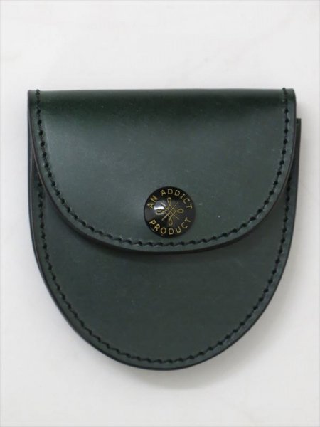 UK BRIDLE LEATHER COIN CASE （GREEN）