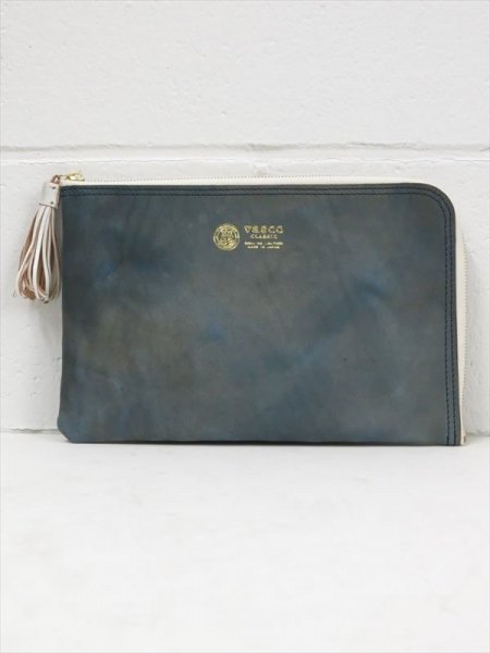 VSC-290ILI INDIGO LEATHER CLUTCH BAG (INDIGO)