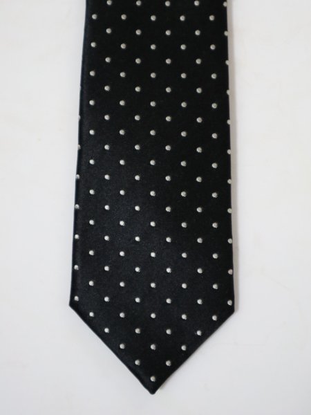 SMALL DOTS NECKTIE (BLACK)