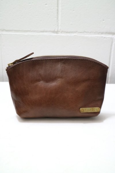 VS-800L LEATHER TRAVEL POUCH (BROWN)