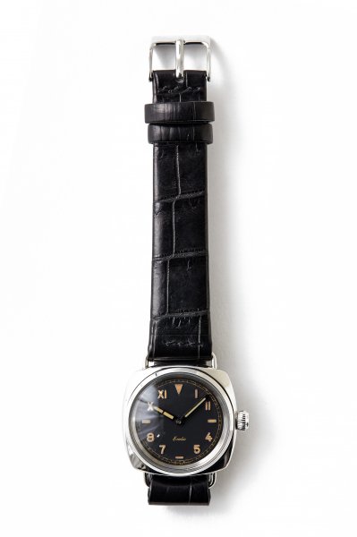 EXCELSIS (WRISTWATCH) /EXOTIC LEATHER (SILVER x BLACK EXOTIC)