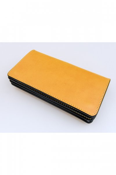 LEATHER WALLET -LONG- （YELLOW/SILVER）