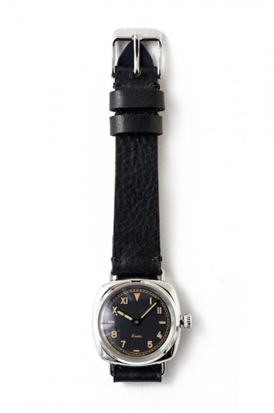 EXCELSIS (WRISTWATCH) / BADARASSI LEATHER (SILVER x BLACK LEATHER)