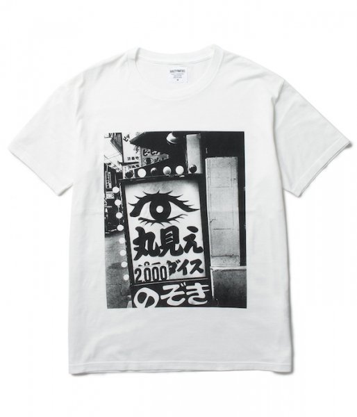 森山大道 × WACKO MARIA STANDARD CREW NECK T-SHIRT ( TYPE-6 ) (WHITE)