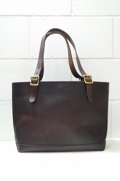 VS-263L LEATHER TRAVEL TOTE BAG -MEDIUM (BROWN)