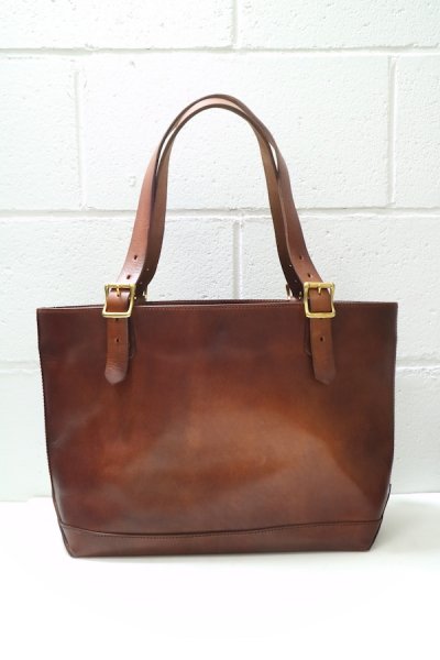 VS-263L LEATHER TRAVEL TOTE BAG -MEDIUM (CAMEL)