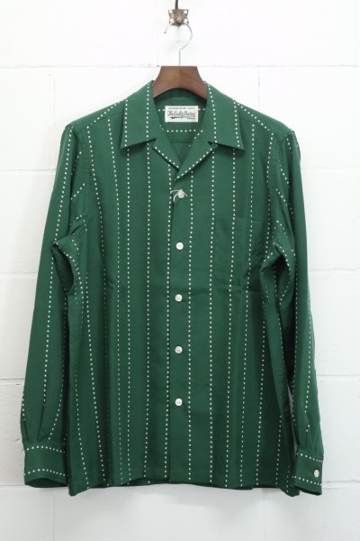 HAWAIIAN SHIRT L/S ( TYPE-8 ) (GREEN)