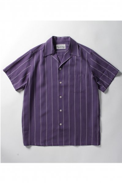 HAWAIIAN SHIRT S/S ( TYPE-12 ) (PURPLE)