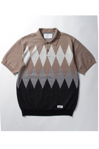 KNIT PORO SHIRT (BROWN)