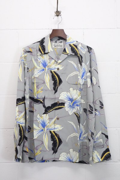 HAWAIIAN SHIRT L/S ( TYPE-7 ) (GRAY)