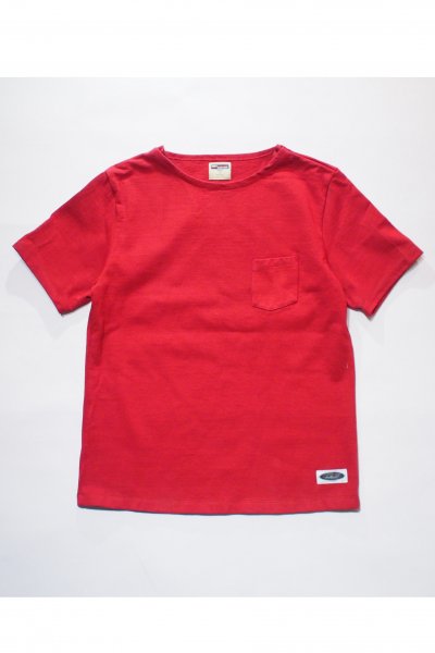 Boat Neck Heavy Tee （Fade Red）