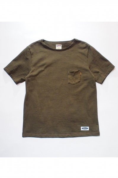 Boat Neck Heavy Tee （Moss Green）