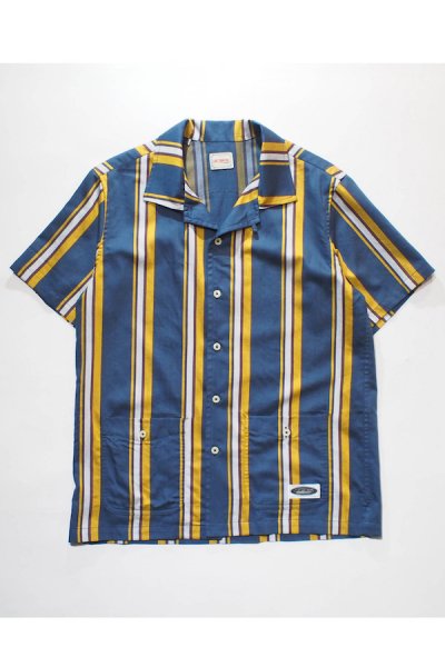 Cuba Stripe SS Shirts （Blue Base）