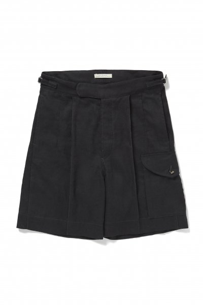 SIDE BUCKLE GRUKHA SHORTS (GRAPHITE)