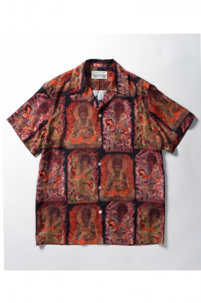 HAWAIIAN SHIRT S/S (TYPE-4) (BLACK)