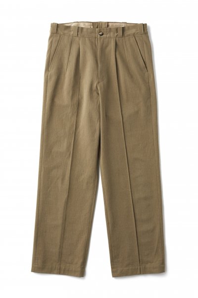 FRONT TUCK ARMY TROUSER (SAHARA)