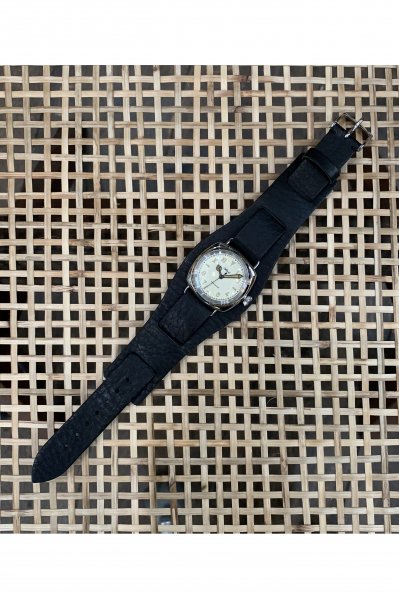 ADVENT (WRISTWATCH) / BADARASSI LEATHER (SILVER x BLACK LEATHER)