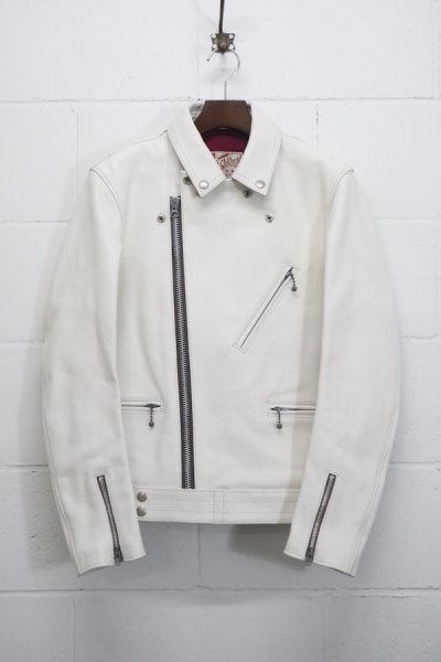 AD-03 KIP LEATHER BRITISH ASYMMETRY JACKET/TIGHT別注商品 (WHITE)