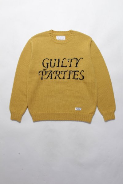 "GUILTY PARTIES" CREW NECK SWEATER (YELLOW)