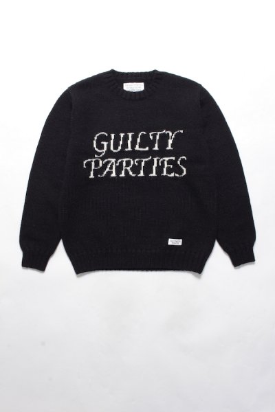 "GUILTY PARTIES" CREW NECK SWEATER (BLACK)