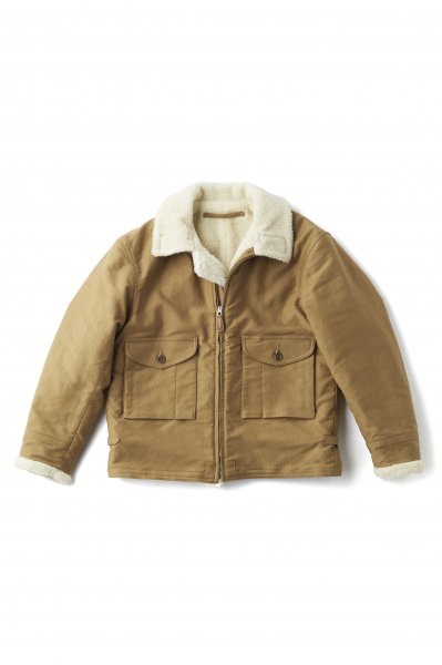 ALPACA SHEARING AVIATOR JACKET (SAHARA)