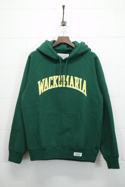 WASHED HEAVY WEIGHT PULLOVER HOODED SWEAT SHIRT ( TYPE-6 ) (GREEN)