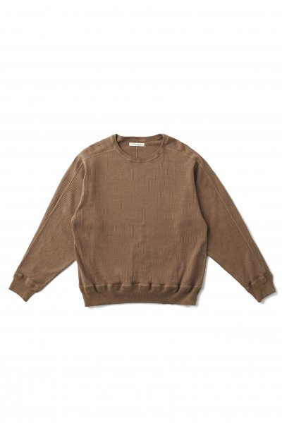 RIBBED CREW-NECK UNDER SHIRTS (DUNE)