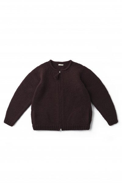 ZIP UP CREW-NECK COWCHAIN (PORT)