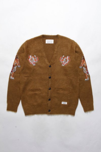 TIM LEHI / MOHAIR CARDIGAN ( TYPE-1 ) (BROWN)