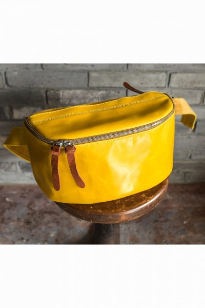 LEATHER DAILY BAG -KIP- （YELLOW）