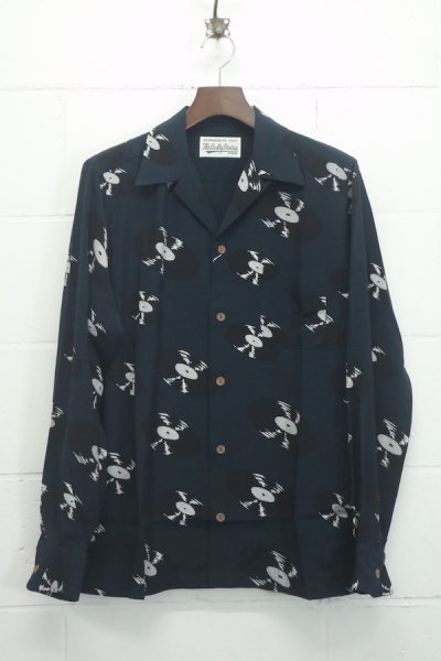 HAWAIIAN SHIRT L/S ( TYPE-1 ) (NAVY)