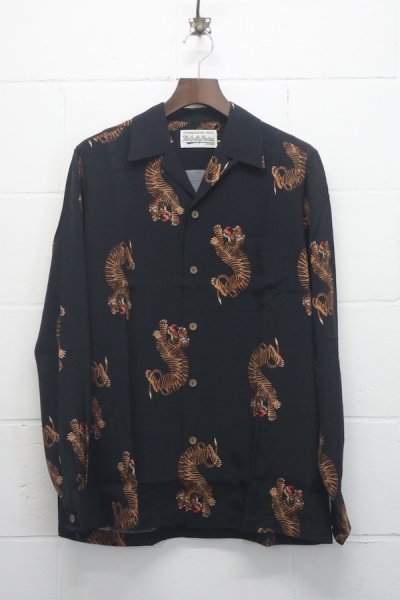 HAWAIIAN SHIRT L/S ( TYPE-1 ) (BLACK)