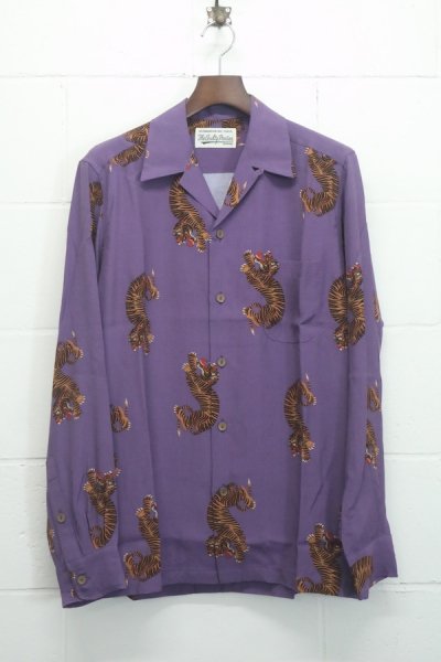 HAWAIIAN SHIRT L/S ( TYPE-2 ) (PURPLE)