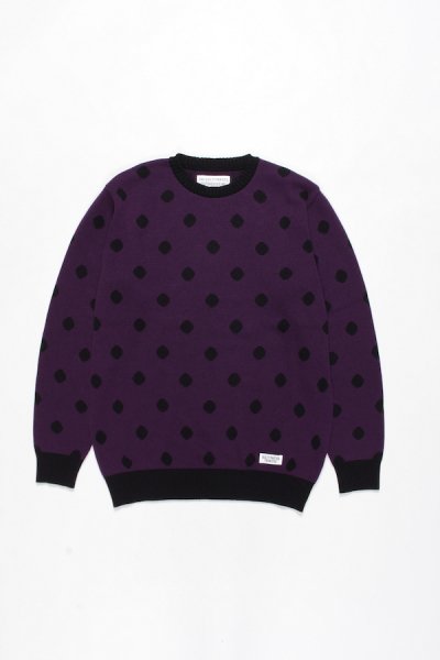 DOTS JACQUARD SWEATER (PURPLE)