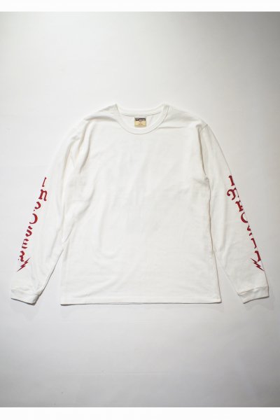 Print L/S Tee （White）