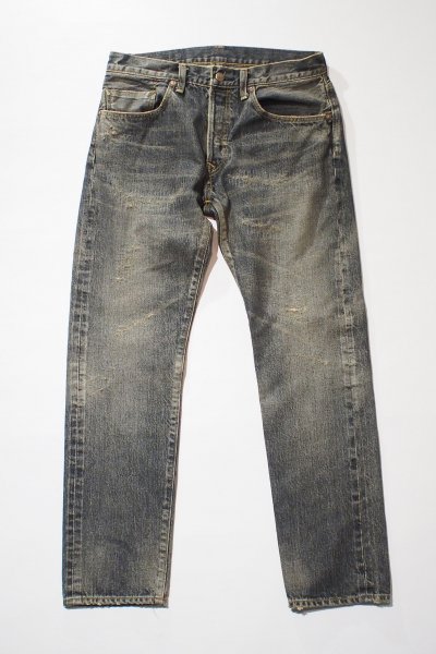 Narrow Straight Jeans -Vintage Wash- (Vintage Black)