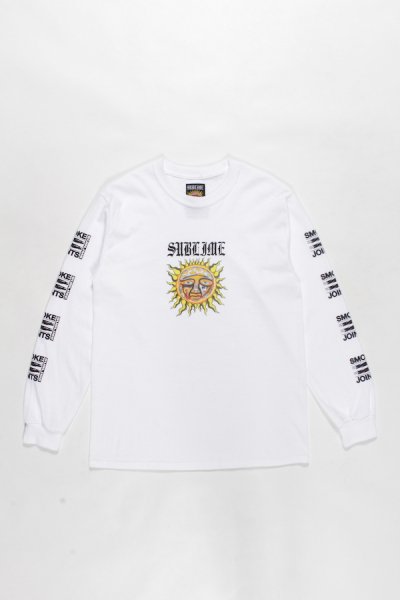 SUBLIME / CREW NECK LONG SLEEVE T-SHIRT ( TYPE-1 ) (WHITE)