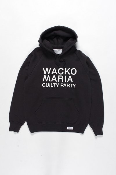 WASHED HEAVY WEIGHT PULLOVER HOODED SWEAT SHIRT ( TYPE-2 ) (BLACK)