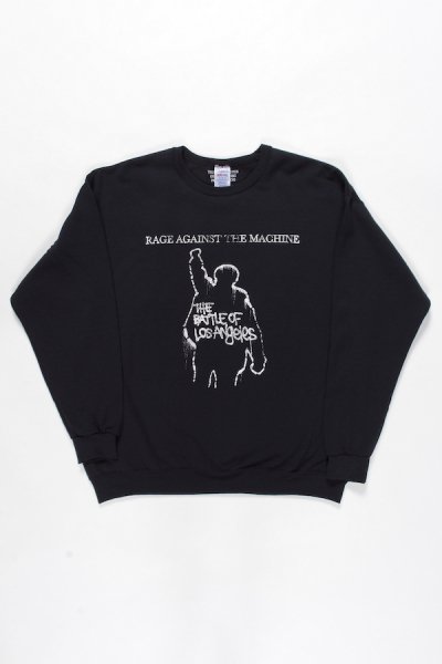 RAGE AGAINST THE MACHINE / CREW NECK SWEAT SHIRT ( TYPE-7 ) (BLACK)