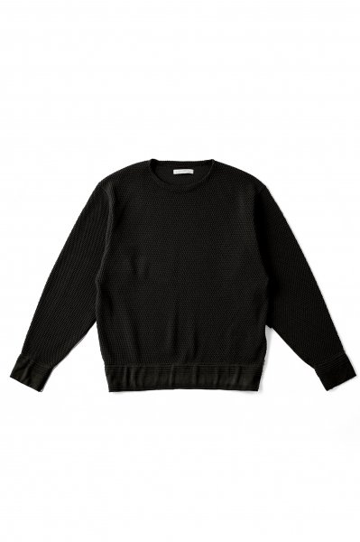 BUBBLE WUFFLE PULLOVER (BLACK)