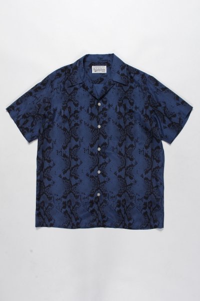 HAWAIIAN SHIRT S/S ( TYPE-5 ) (BLUE)