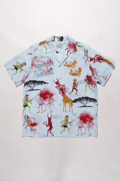 NECK FACE / S/S HAWAIIAN SHIRT (MINT)