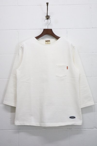 Flat Neck Heavy 3Q TEE （White）