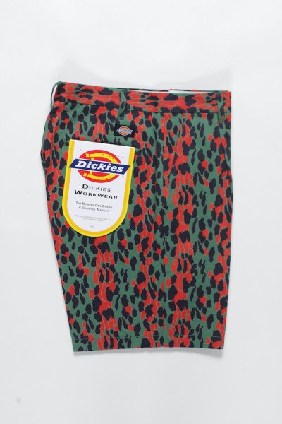 DICKIES / PLEATED SHORT TROUSERS ( TYPE-1 ) (GREEN)