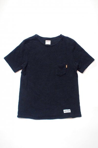 Boat Neck Pile TEE （Black）