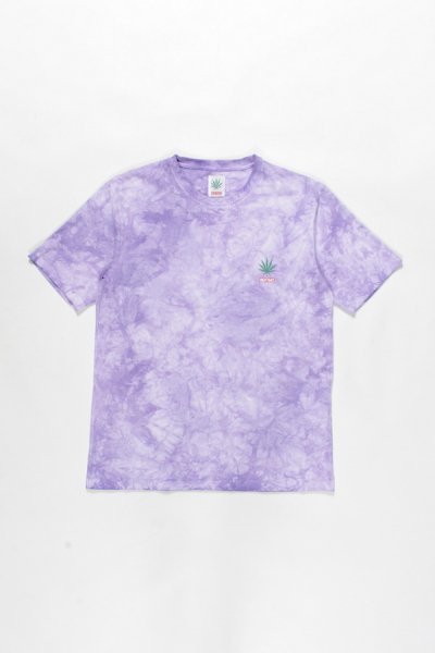 HIGHTIMES / TIE DYE CREW NECK T-SHIRT ( TYPE-1 ) (PURPLE)