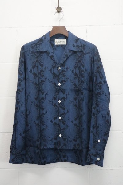 HAWAIIAN SHIRT L/S ( TYPE-2 ) (BLUE)